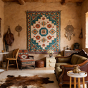 vintage Geometric Cotton Yarn Wall Hanging Tapestry
