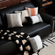 chenille Striped Throw Pillow French Light Luxury Cushion