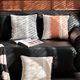 chenille Striped Throw Pillow French Light Luxury Cushion