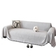 waffle Cotton Sofa Cover With Tassels Full Wrap