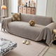 waffle Cotton Sofa Cover With Tassels Full Wrap