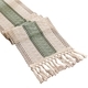 sage Green Cotton Table Runner With Tassels
