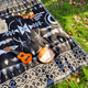 moroccan Geometric Cotton Woven Picnic Blanket