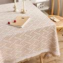 cotton Yarn Tassel Tablecloth French Style Light Luxury Table Cover