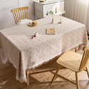 cotton Yarn Tassel Tablecloth French Style Light Luxury Table Cover