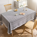 cotton Yarn Tassel Tablecloth French Style Light Luxury Table Cover