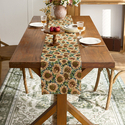 vintage Rustic Jacquard Table Runner For Dining
