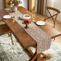 vintage Rustic Jacquard Table Runner For Dining
