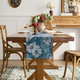 monet Oil Painting Jacquard Table Runner Light Luxury Dining Decor