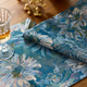 monet Oil Painting Jacquard Table Runner Light Luxury Dining Decor