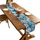monet Oil Painting Jacquard Table Runner Light Luxury Dining Decor