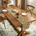 monet Oil Painting Jacquard Table Runner Light Luxury Dining Decor