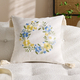 chinese Style Embroidered Throw Pillow Cover With Tassels