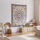 geometric Floral Tapestry Wall Hanging For Living Room Bedroom Decor