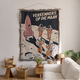 geometric Floral Tapestry Wall Hanging For Living Room Bedroom Decor
