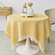french Cotton Linen Tassel Tablecloth Round Cover