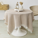 french Cotton Linen Tassel Tablecloth Round Cover