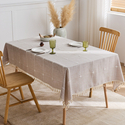 tassel Waterproof Cotton Linen Tablecloth