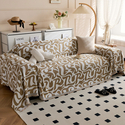 chenille Full Wrap Sofa Slipcover One-Piece All-Season Universal Sofa Pad