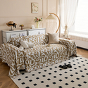 chenille Full Wrap Sofa Slipcover One-Piece All-Season Universal Sofa Pad