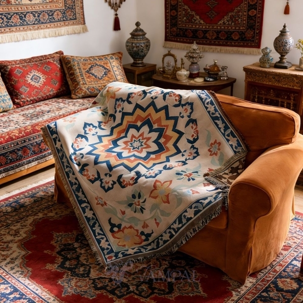 bohemian Cotton Yarn Sofa Cover One-Piece Slipcover