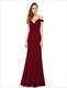Langes bodenlanges A-Linien-Prom-Kleid aus Chiffon mit Trägern