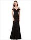 Langes bodenlanges A-Linien-Prom-Kleid aus Chiffon mit Trägern