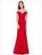 Langes bodenlanges A-Linien-Prom-Kleid aus Chiffon mit Trägern