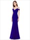 Langes bodenlanges A-Linien-Prom-Kleid aus Chiffon mit Trägern