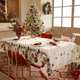 nordic Style Christmas Waterproof Tablecloth Rectangular