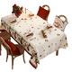 nordic Style Christmas Waterproof Tablecloth Rectangular
