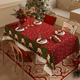 nordic Style Christmas Waterproof Tablecloth Rectangular