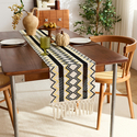 woven Hollow Tassel Table Runner Middle Eastern Turkish Style Dining Mat