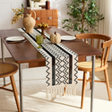 woven Hollow Tassel Table Runner Middle Eastern Turkish Style Dining Mat