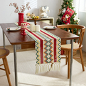 woven Hollow Tassel Table Runner Middle Eastern Turkish Style Dining Mat