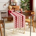 woven Hollow Tassel Table Runner Middle Eastern Turkish Style Dining Mat