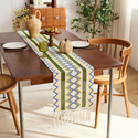 woven Hollow Tassel Table Runner Middle Eastern Turkish Style Dining Mat