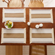 nordic Cotton Linen Color Block Woven Tassel Table Runner Placemat
