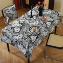 oil Painting Jacquard Tablecloth Cotton Linen Style Long Strip Dining Table Cover