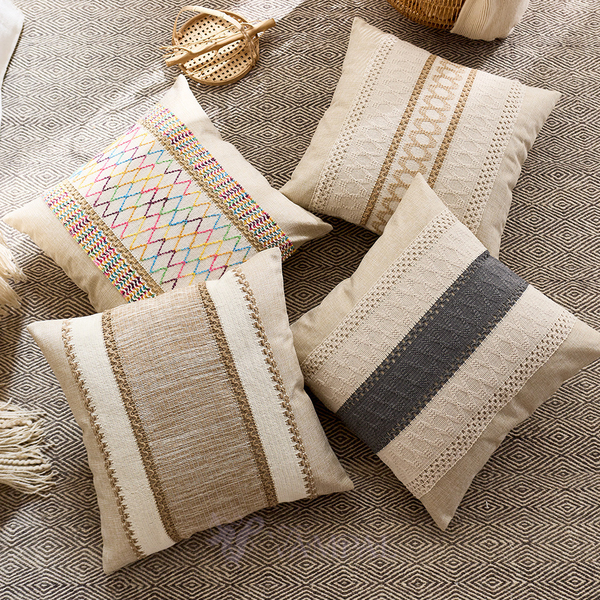 rustic Vintage Bohemian Throw Pillow Cover For Sofa