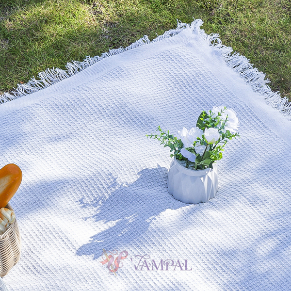 linen Picnic Mat Outdoor Camping Blanket Tablecloth