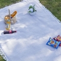 linen Picnic Mat Outdoor Camping Blanket Tablecloth