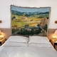 vincent Van Gogh Harvest Knitted Throw Blanket Tapestry