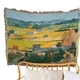 vincent Van Gogh Harvest Knitted Throw Blanket Tapestry