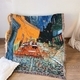 vincent Van Gogh Harvest Knitted Throw Blanket Tapestry