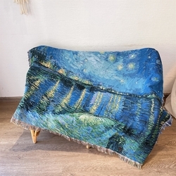 Van Gogh Starry Night Over The Rhone Multi-Purpose Blanket