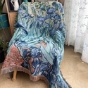vincent Van Gogh Harvest Knitted Throw Blanket Tapestry