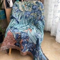 Van Gogh Irises Multi-Purpose Blanket