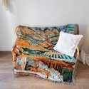 vincent Van Gogh Harvest Knitted Throw Blanket Tapestry