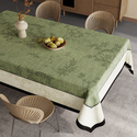 vintage Zen Faux Linen Waterproof Tablecloth